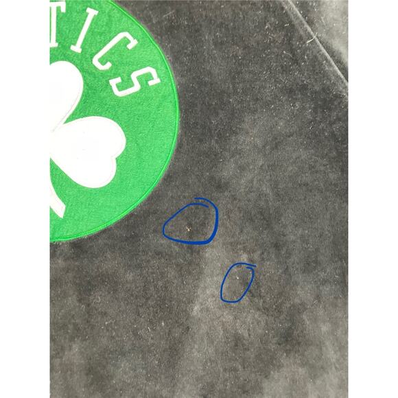 UNK NBA Vintage Boston Celtics Velour Full Zip Track Jacket XL Black - Picture 11 of 15